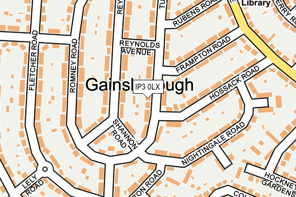 IP3 0LX map - OS OpenMap – Local (Ordnance Survey)