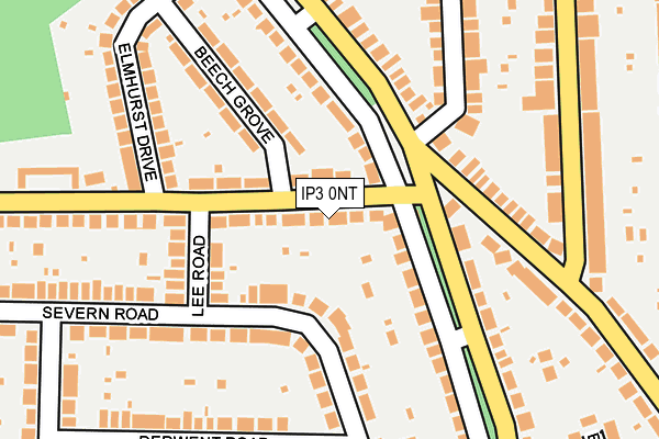 IP3 0NT map - OS OpenMap – Local (Ordnance Survey)