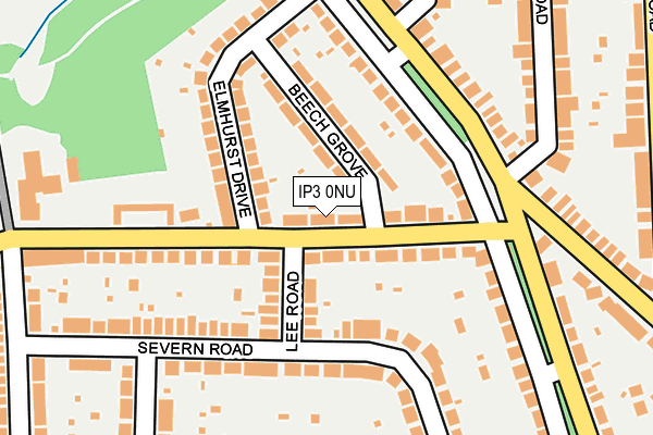 IP3 0NU map - OS OpenMap – Local (Ordnance Survey)