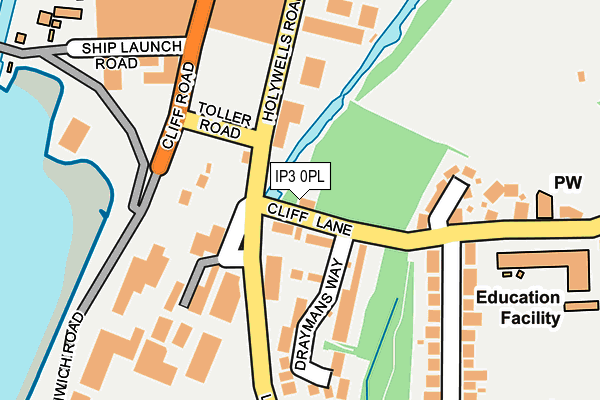 IP3 0PL map - OS OpenMap – Local (Ordnance Survey)