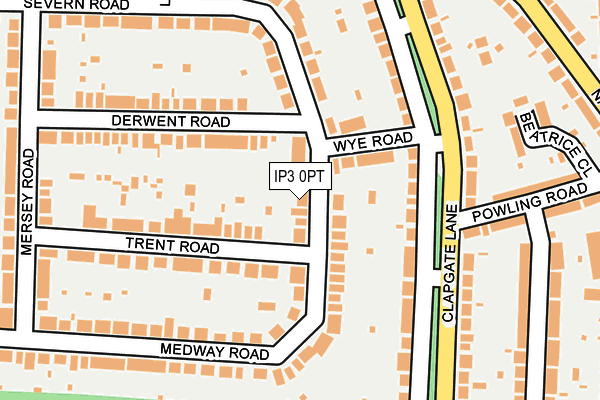 IP3 0PT map - OS OpenMap – Local (Ordnance Survey)