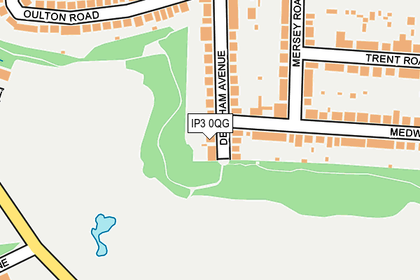 IP3 0QG map - OS OpenMap – Local (Ordnance Survey)