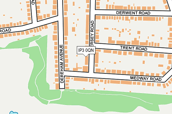 IP3 0QN map - OS OpenMap – Local (Ordnance Survey)