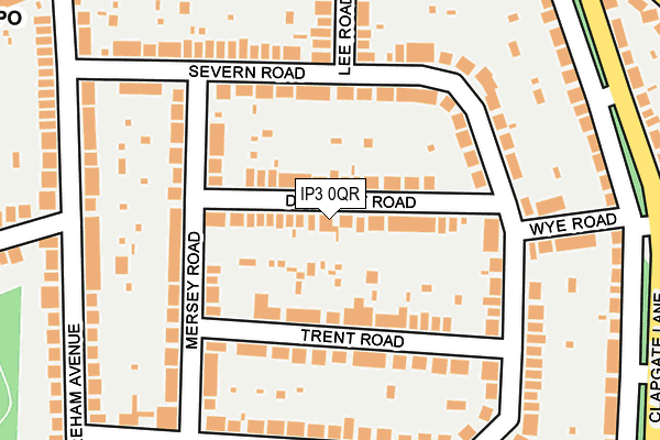 IP3 0QR map - OS OpenMap – Local (Ordnance Survey)