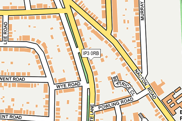 IP3 0RB map - OS OpenMap – Local (Ordnance Survey)