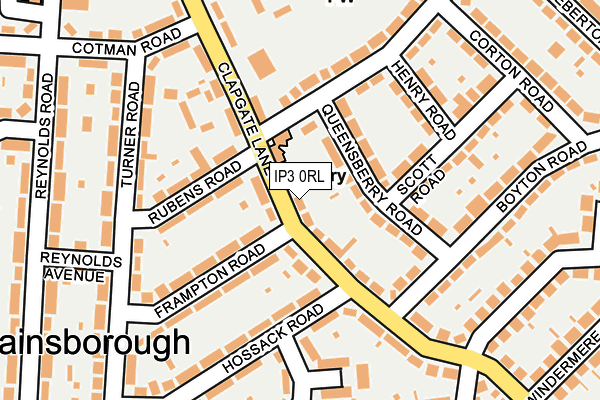 IP3 0RL map - OS OpenMap – Local (Ordnance Survey)