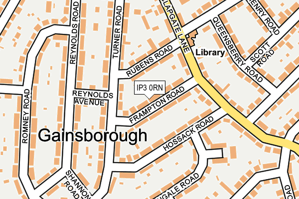 IP3 0RN map - OS OpenMap – Local (Ordnance Survey)