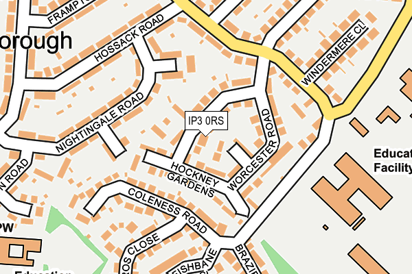 IP3 0RS map - OS OpenMap – Local (Ordnance Survey)