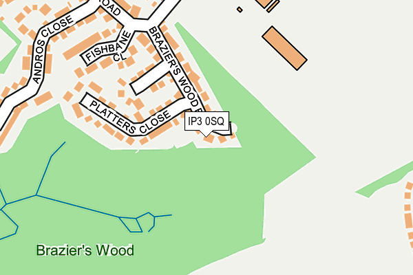 IP3 0SQ map - OS OpenMap – Local (Ordnance Survey)