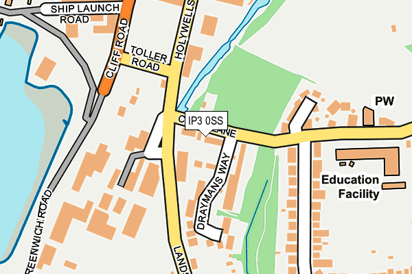 IP3 0SS map - OS OpenMap – Local (Ordnance Survey)