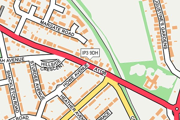 IP3 9DH map - OS OpenMap – Local (Ordnance Survey)