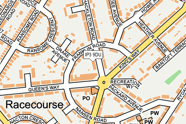 IP3 9DU map - OS OpenMap – Local (Ordnance Survey)