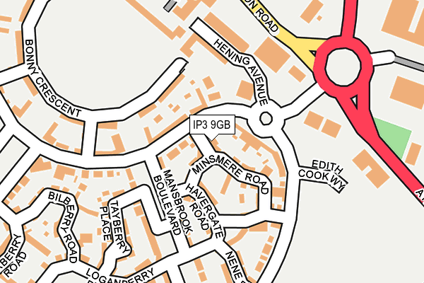 IP3 9GB map - OS OpenMap – Local (Ordnance Survey)