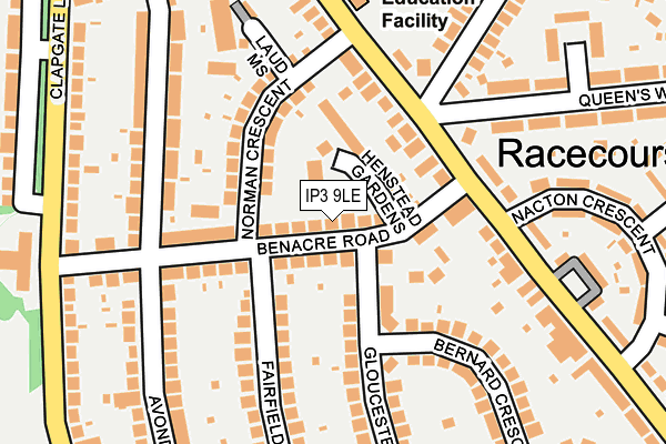 IP3 9LE map - OS OpenMap – Local (Ordnance Survey)