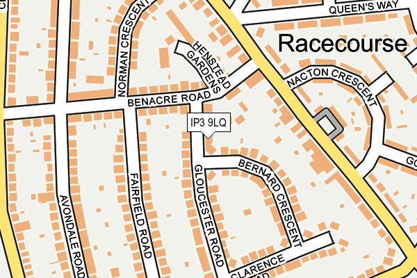 IP3 9LQ map - OS OpenMap – Local (Ordnance Survey)