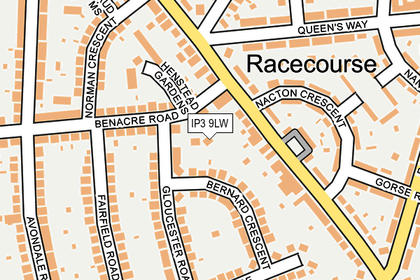 IP3 9LW map - OS OpenMap – Local (Ordnance Survey)