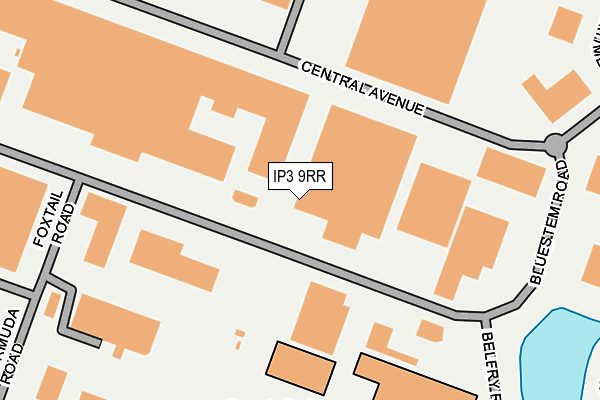 IP3 9RR map - OS OpenMap – Local (Ordnance Survey)