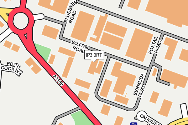 IP3 9RT map - OS OpenMap – Local (Ordnance Survey)