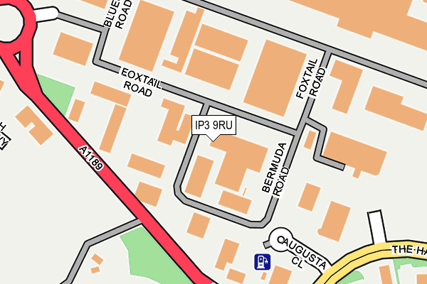 IP3 9RU map - OS OpenMap – Local (Ordnance Survey)