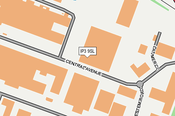 IP3 9SL map - OS OpenMap – Local (Ordnance Survey)