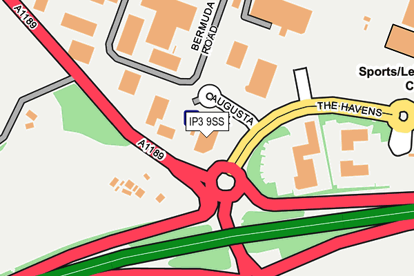 IP3 9SS map - OS OpenMap – Local (Ordnance Survey)