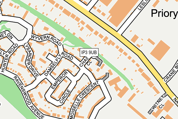 IP3 9UB map - OS OpenMap – Local (Ordnance Survey)