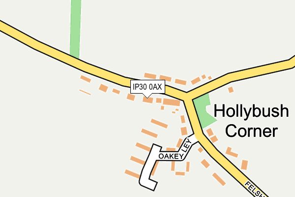 IP30 0AX map - OS OpenMap – Local (Ordnance Survey)