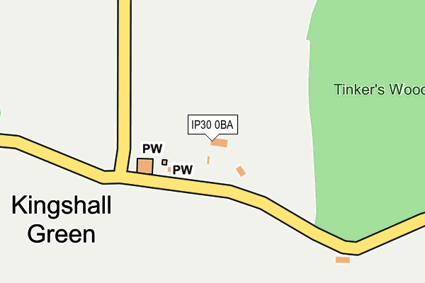 IP30 0BA map - OS OpenMap – Local (Ordnance Survey)