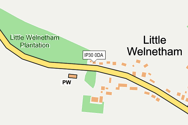 IP30 0DA map - OS OpenMap – Local (Ordnance Survey)