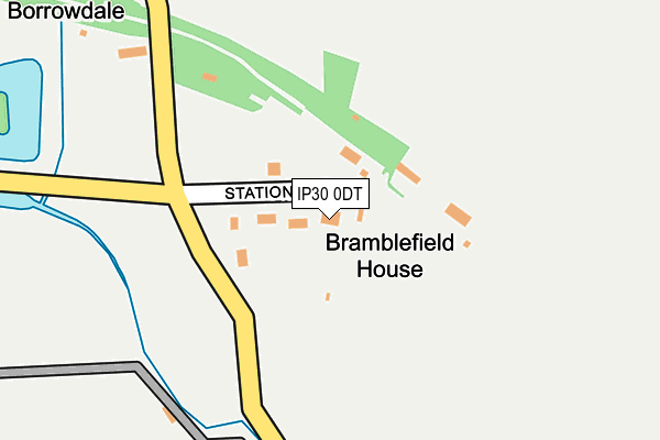 IP30 0DT map - OS OpenMap – Local (Ordnance Survey)