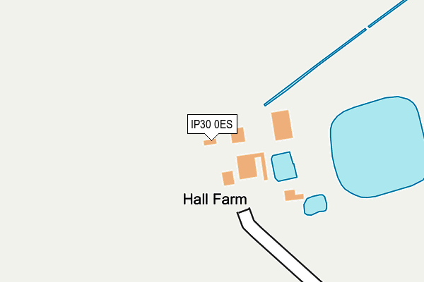 IP30 0ES map - OS OpenMap – Local (Ordnance Survey)