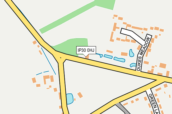IP30 0HJ map - OS OpenMap – Local (Ordnance Survey)