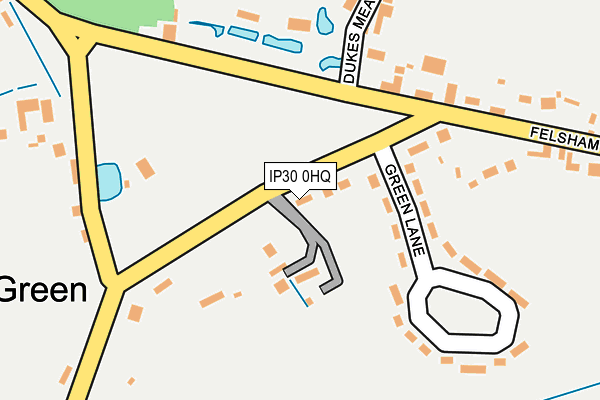 IP30 0HQ map - OS OpenMap – Local (Ordnance Survey)