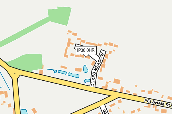 IP30 0HR map - OS OpenMap – Local (Ordnance Survey)