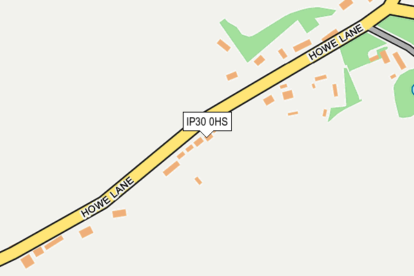 IP30 0HS map - OS OpenMap – Local (Ordnance Survey)