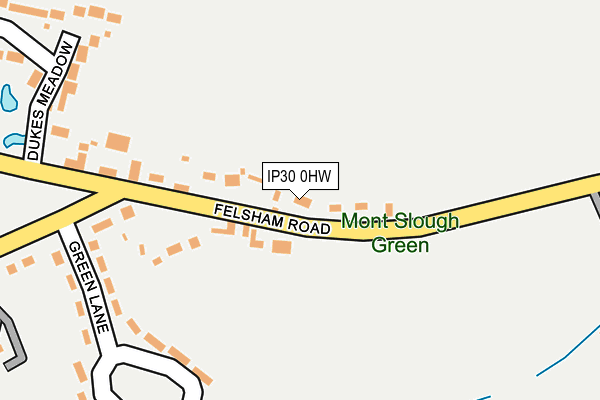 IP30 0HW map - OS OpenMap – Local (Ordnance Survey)