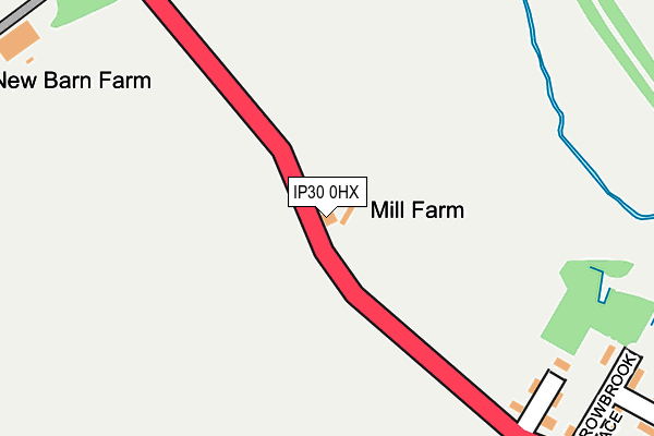 IP30 0HX map - OS OpenMap – Local (Ordnance Survey)