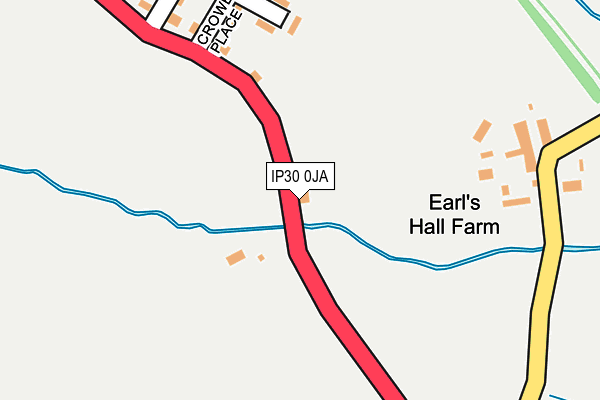 IP30 0JA map - OS OpenMap – Local (Ordnance Survey)