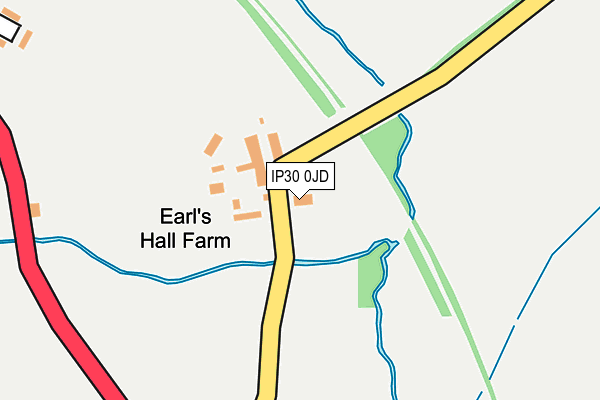 IP30 0JD map - OS OpenMap – Local (Ordnance Survey)