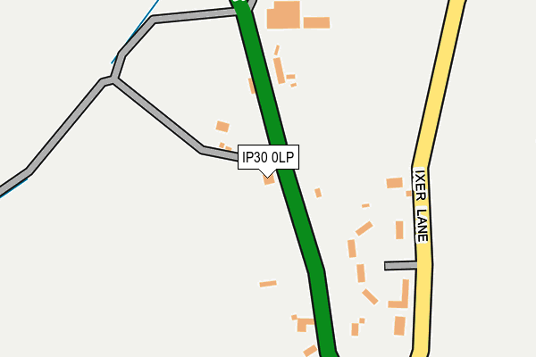 IP30 0LP map - OS OpenMap – Local (Ordnance Survey)