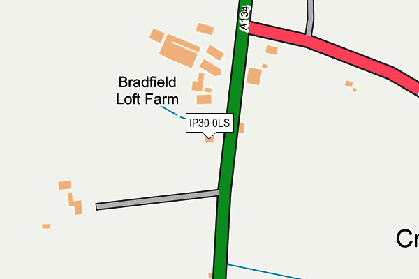 IP30 0LS map - OS OpenMap – Local (Ordnance Survey)