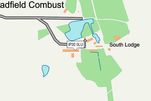 IP30 0LU map - OS OpenMap – Local (Ordnance Survey)