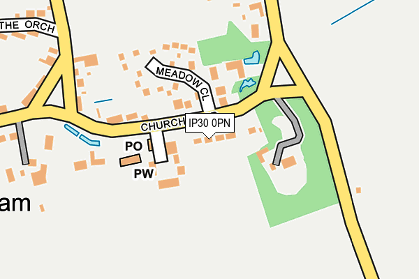 IP30 0PN map - OS OpenMap – Local (Ordnance Survey)