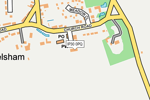 IP30 0PQ map - OS OpenMap – Local (Ordnance Survey)