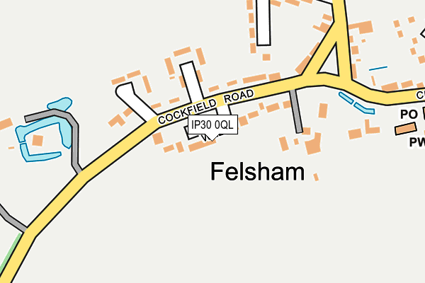 IP30 0QL map - OS OpenMap – Local (Ordnance Survey)