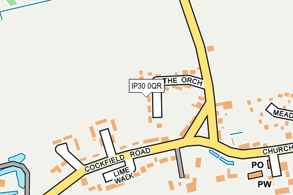 IP30 0QR map - OS OpenMap – Local (Ordnance Survey)