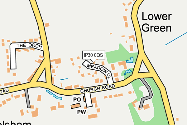 IP30 0QS map - OS OpenMap – Local (Ordnance Survey)