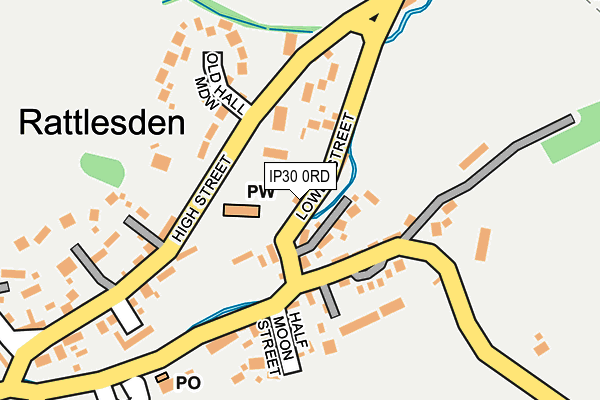 IP30 0RD map - OS OpenMap – Local (Ordnance Survey)
