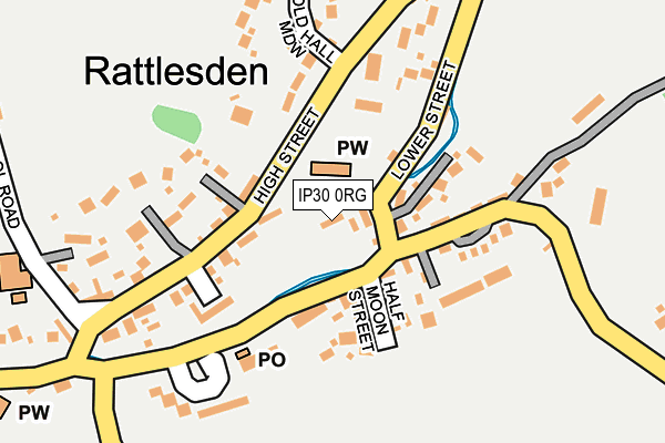 IP30 0RG map - OS OpenMap – Local (Ordnance Survey)