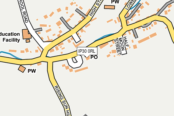 IP30 0RL map - OS OpenMap – Local (Ordnance Survey)